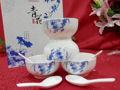 【廠家直銷 圣的青花八頭 日用陶瓷 餐具套裝 歡迎選購】價格,廠家,圖片,碗、碟、盤,濟南圣的陶瓷制品-